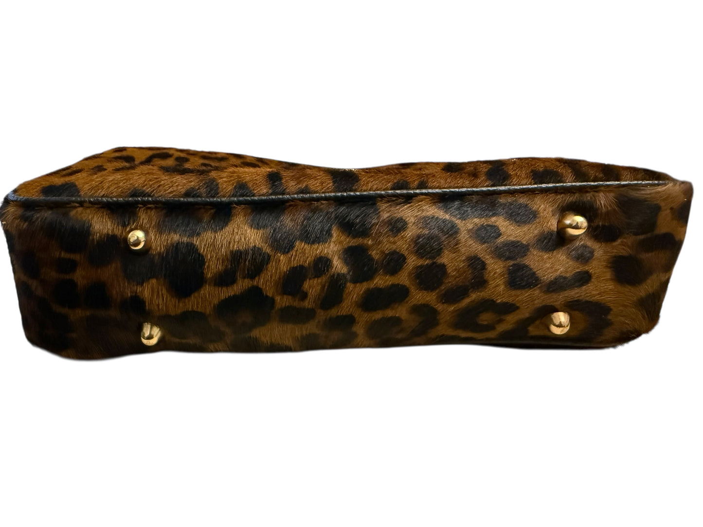 Savannah Noir Leopard Cowhair Leather Crossbody