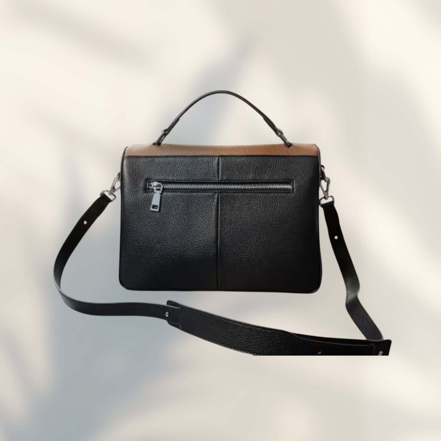 Sienna Grace Satchel | Legacy Dealz Handcrafted Leather Bag featuring a sleek design and adjustable strap.