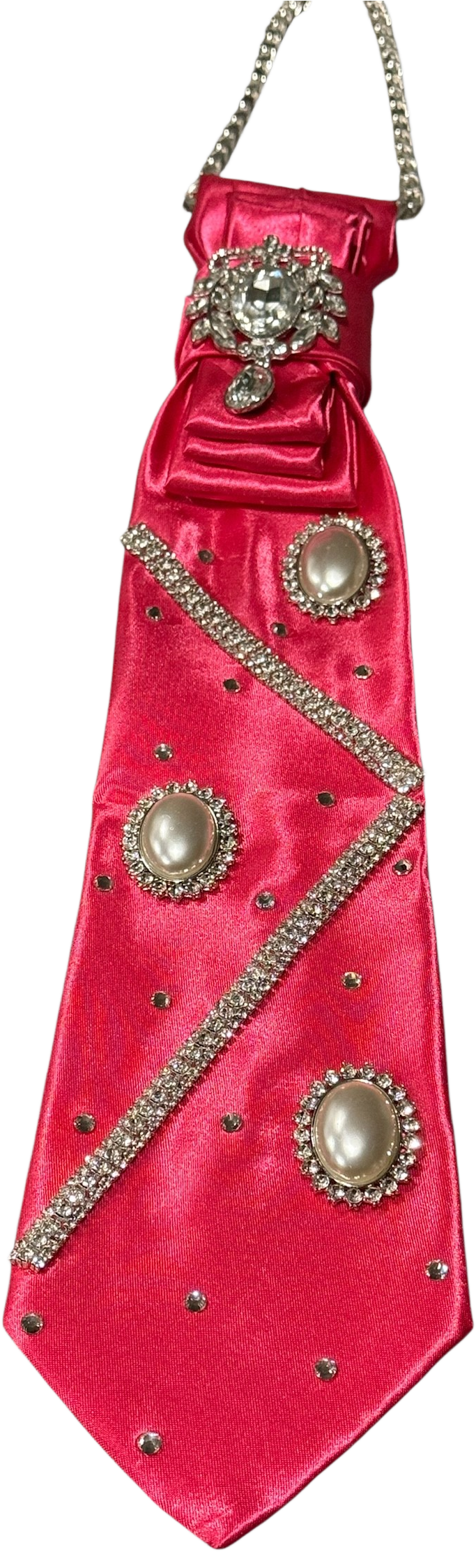 Legacy Dealz Rosé Royale Tie | Pink Pearl & Crystal Luxe