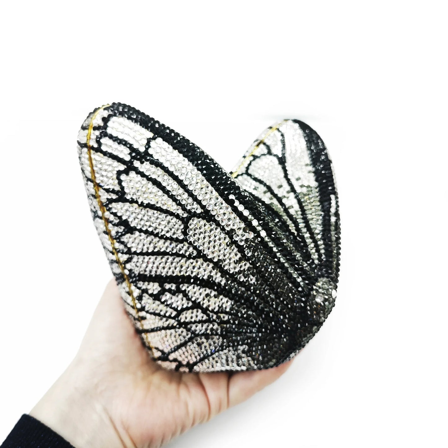 XIYUAN Butterfly Shaped Crystal Evening Clutch Bags Women Luxury Rhinestone Day Clutches Wedding Clutch Party Gems Purse Bags