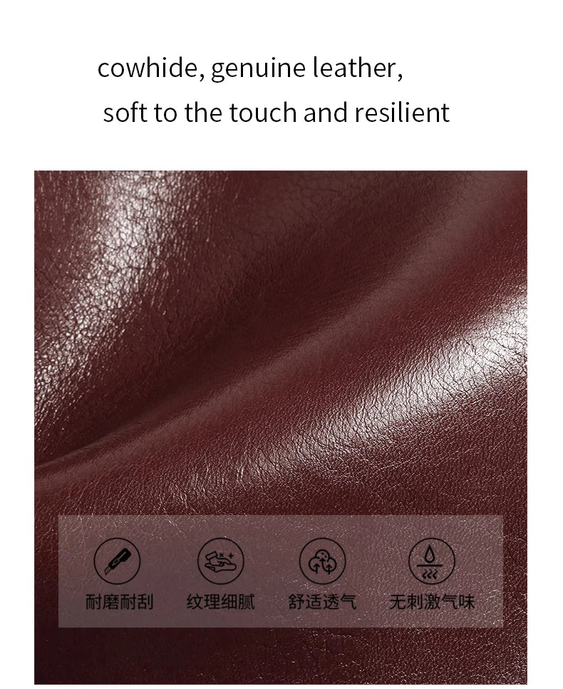 Cowhide Genuine Leather Tote Bag for Women Soft Natural Cow Leather Handbag Fashion Crossbody Bags Female Shoulder Handbag Lady