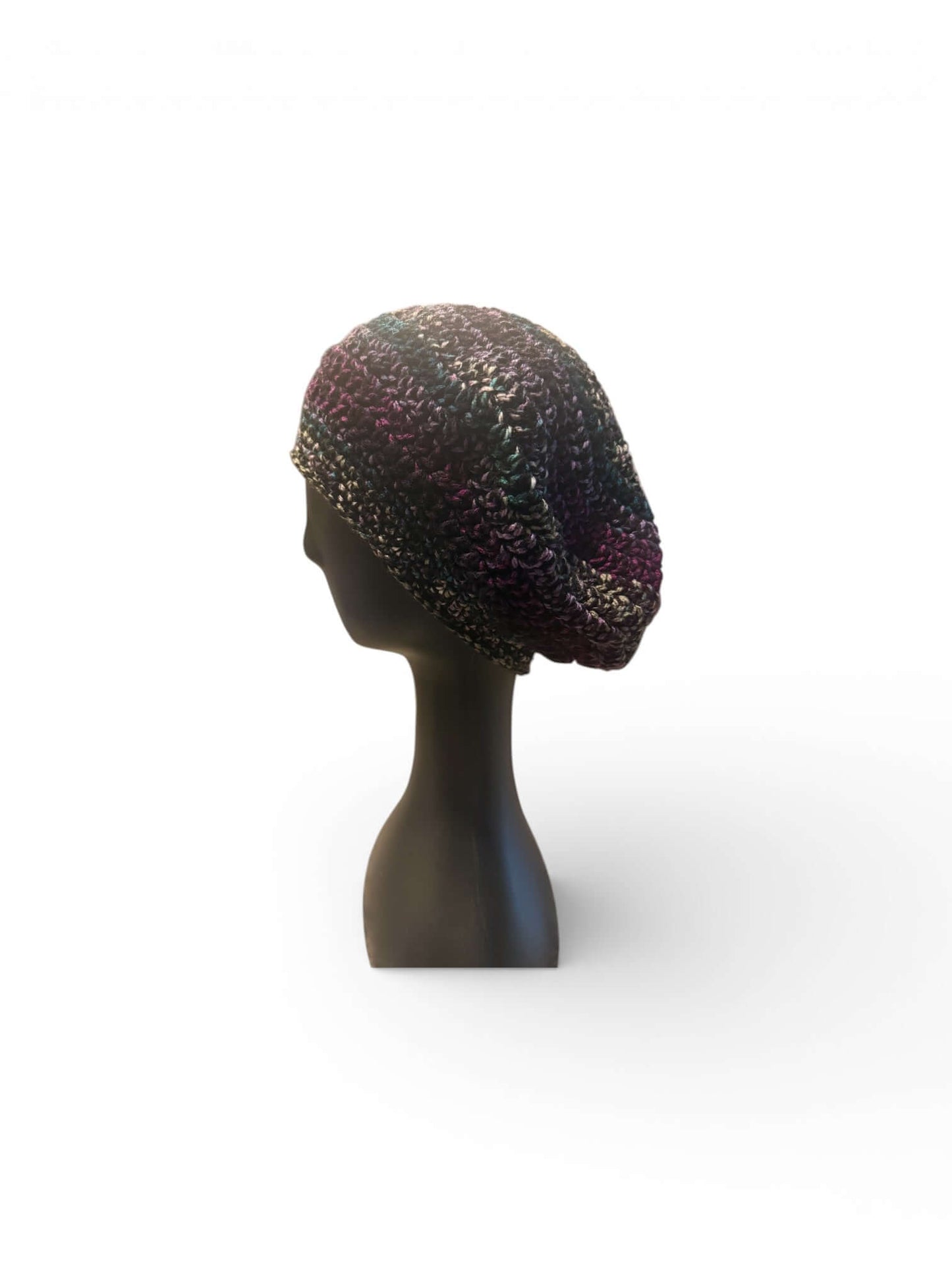 Signature Texture Crown Set- Heritage Muse Beret (Handmade) displayed on a mannequin side view.