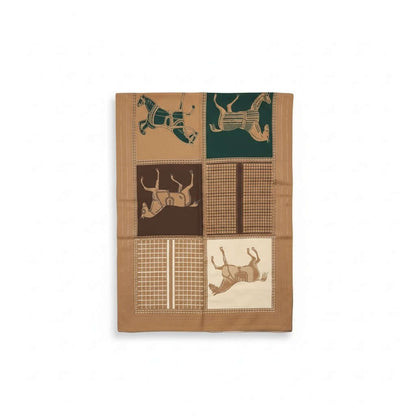 Legacy Luxe Savannah Noir Safari Wrap featuring intricate safari-inspired patterns in earthy tones.