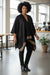 Cashmere Luxe Reversible Poncho – Noir Edition | 100% Cashmere Wrap | One-of-One Boutique Luxury