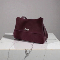 Merlot Suede Elegance Bag