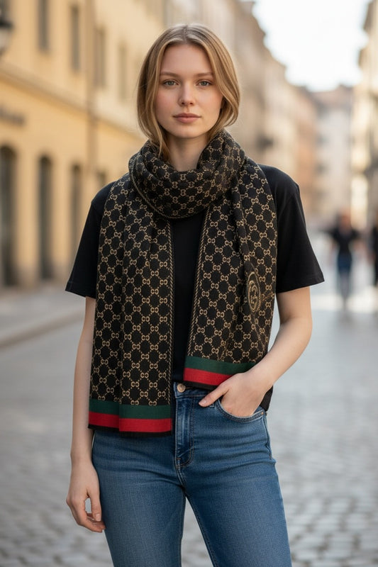 Legacy Luxe Royal Noir Accent Shawl