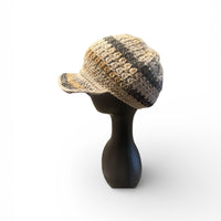 Heritage Loop Crochet Hat & Statement Earrings Set – Handmade Artisan Style