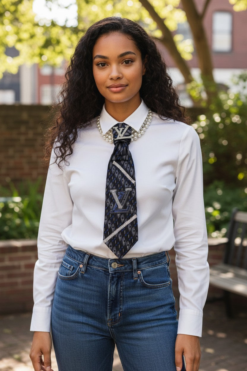 Luxe Noir Monarch Tie - Statement Tie