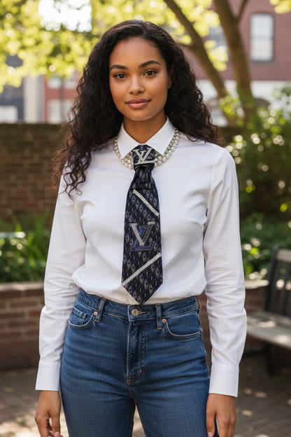 Luxe Noir Monarch Tie - Statement Tie