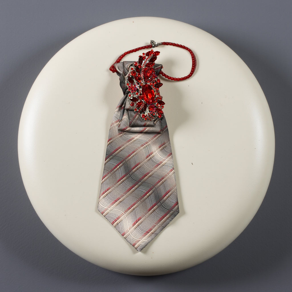 Scarlet Stone Tie Handcrafted Legacy Luxe Tie