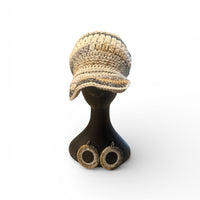 Heritage Loop Crochet Hat & Statement Earrings Set – Handmade Artisan Style