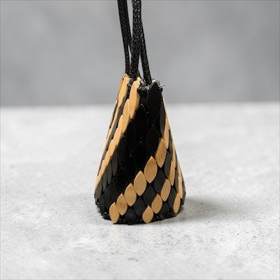 Black & Cream Bucket Bag | Handcrafted Statement Handbag – Legacy Dealz