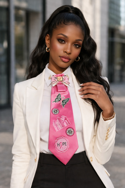 Pink Promise Statement Tie