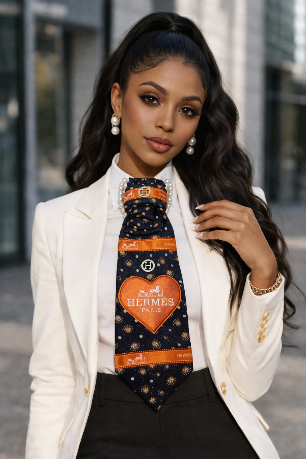 Luxe Heart of Paris Tie - Statement Tie