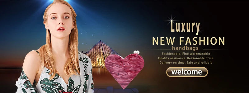 Pearl Acrylic Evening Bags Designer Luxury Clutch Purse Mini Women's Wallet Shell Chain Shoulder Crossbody Wedding Party Handbag