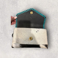 Saddle Bloom ( Light Brown) Cowhide Crossbody Wallet – Hand-Tooled Western Chic