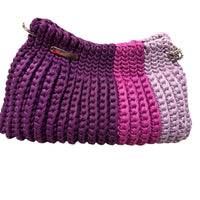Amethyst Crochet Chain Bag