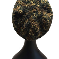 Signature Texture Crown Set -Heritage Camo (Limited Handcrafted Run) handcrafted crochet cap in camouflage pattern.