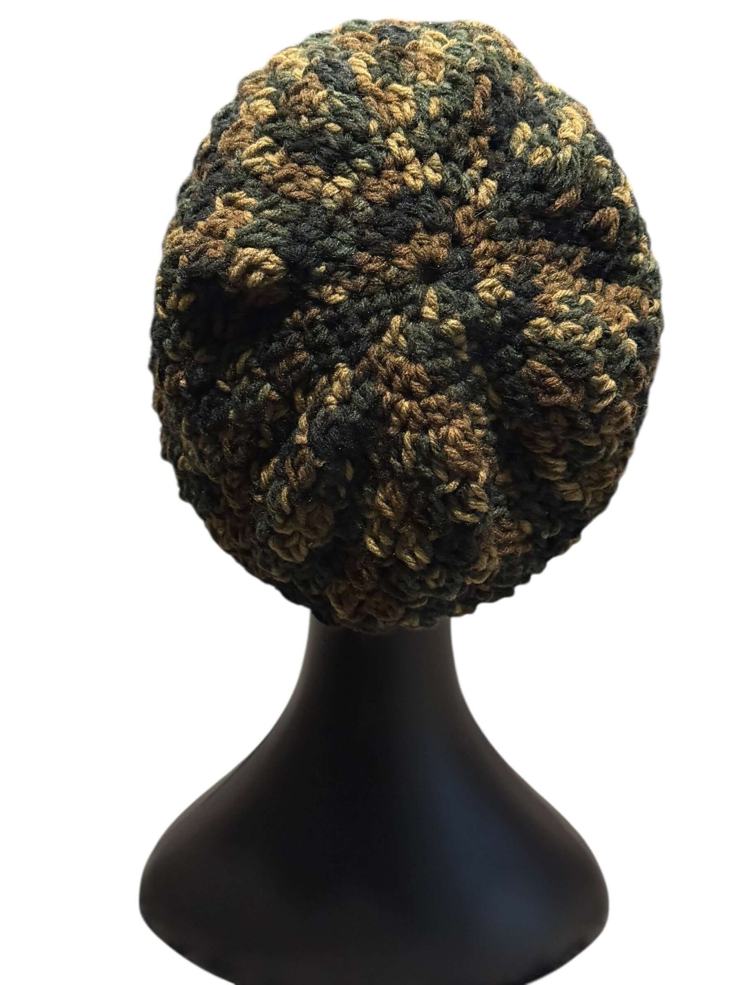 Signature Texture Crown Set -Heritage Camo (Limited Handcrafted Run) handcrafted crochet cap in camouflage pattern.
