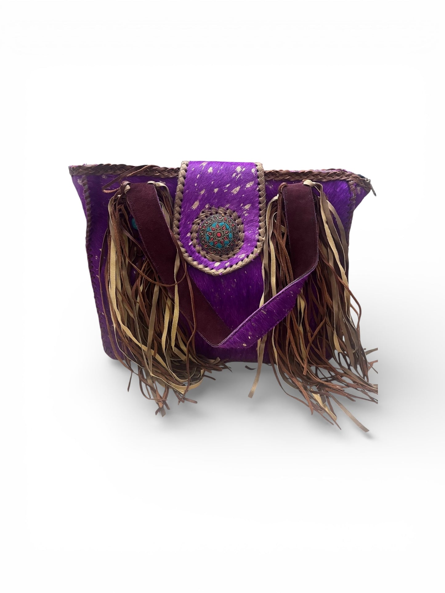 Michelle Bag- Purple Suede