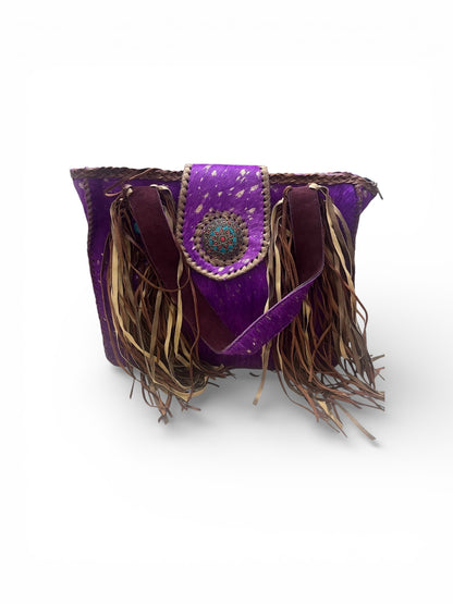 Michelle Bag- Purple Suede