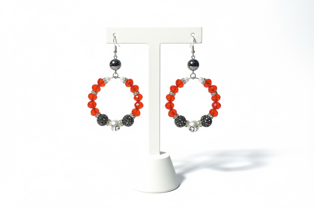 Legacy Crimson Noir Couture Statement Duo – One-of-One Jewelry Set