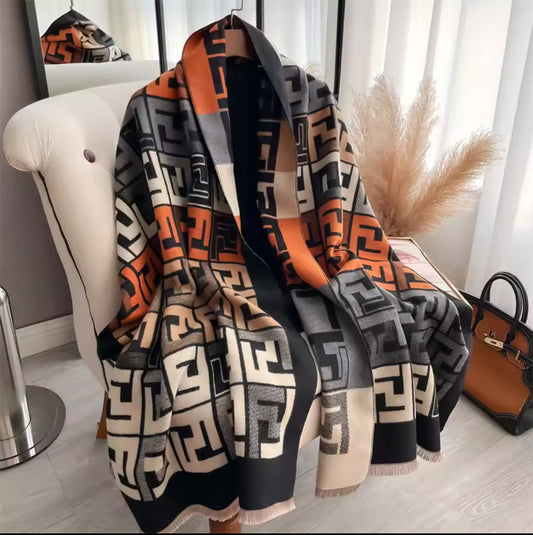 Geometric Luxe Shawl