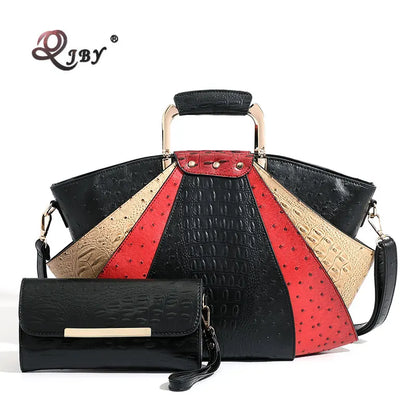 Bag Woman Large Capacity Leather Purse Fashion Designer Metal Top Handle Handbags Women Crossbody Large Tote Bags for Women