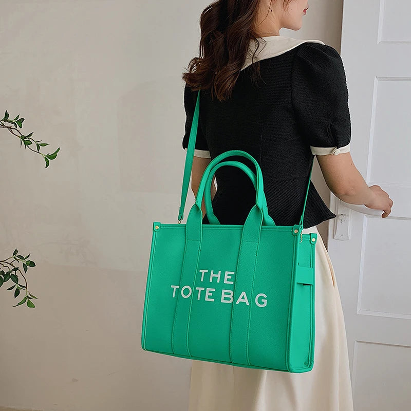 Luxury Designer Bag Tote Women Handbags Letter Shoulder Bags Brands Soft PU Shopper Purses Crossbody Bags for Women Clutch