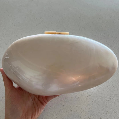 Pearl Acrylic Evening Bags Designer Luxury Clutch Purse Mini Women's Wallet Shell Chain Shoulder Crossbody Wedding Party Handbag