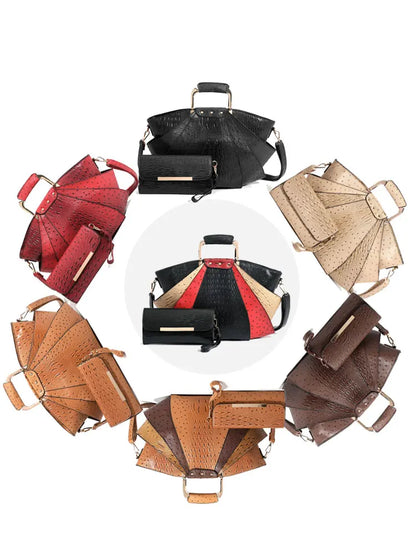 Bag Woman Large Capacity Leather Purse Fashion Designer Metal Top Handle Handbags Women Crossbody Large Tote Bags for Women