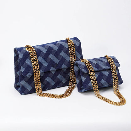 Crossbody bags Fashion Shoulder Bag for Women Denim Chain bag 2025 New Arrival Luxury Brand Designer Square Bag
