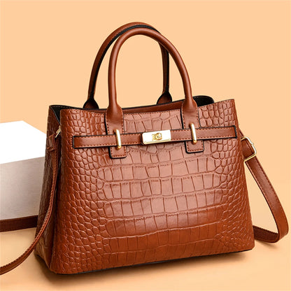 3-layer Women Single Shoulder Bag 2024 Soft Leather Designer Handbag Brand Tote Bag Large Capacity Casual Women Handbags A Main