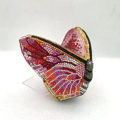 XIYUAN Butterfly Shaped Crystal Evening Clutch Bags Women Luxury Rhinestone Day Clutches Wedding Clutch Party Gems Purse Bags