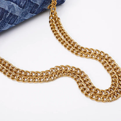 Crossbody bags Fashion Shoulder Bag for Women Denim Chain bag 2025 New Arrival Luxury Brand Designer Square Bag