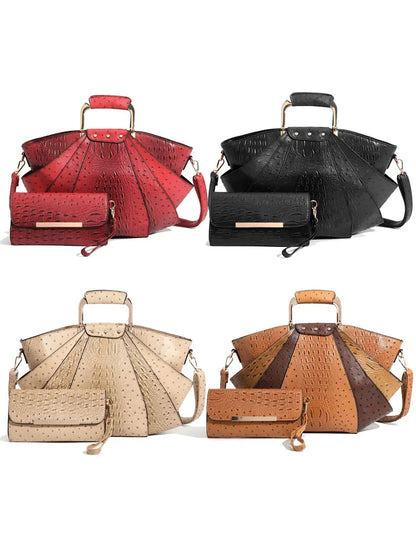 Bag Woman Large Capacity Leather Purse Fashion Designer Metal Top Handle Handbags Women Crossbody Large Tote Bags for Women