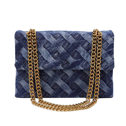Crossbody bags Fashion Shoulder Bag for Women Denim Chain bag 2025 New Arrival Luxury Brand Designer Square Bag