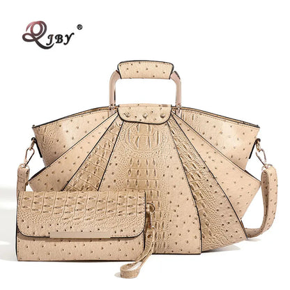 Bag Woman Large Capacity Leather Purse Fashion Designer Metal Top Handle Handbags Women Crossbody Large Tote Bags for Women