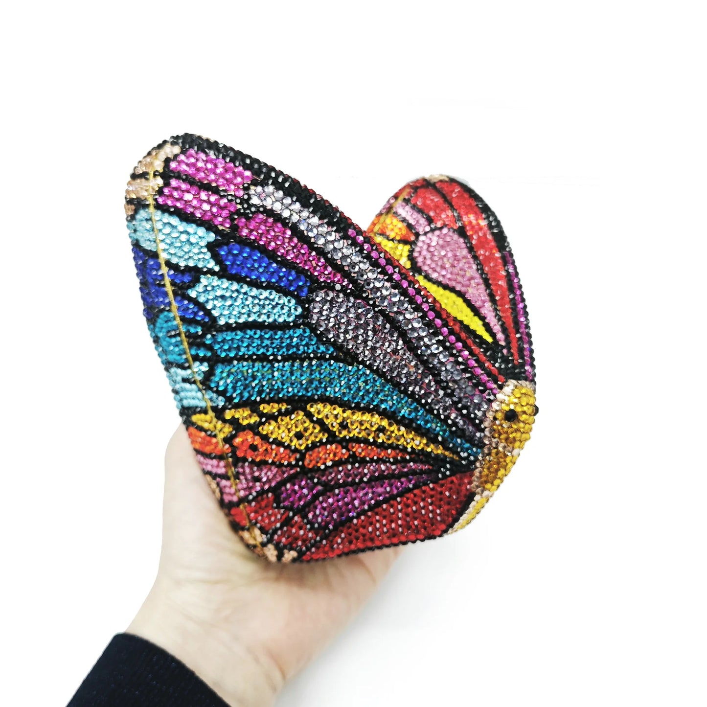 XIYUAN Butterfly Shaped Crystal Evening Clutch Bags Women Luxury Rhinestone Day Clutches Wedding Clutch Party Gems Purse Bags