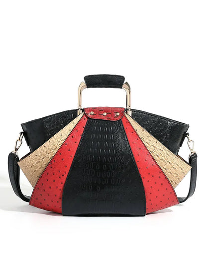 Bag Woman Large Capacity Leather Purse Fashion Designer Metal Top Handle Handbags Women Crossbody Large Tote Bags for Women