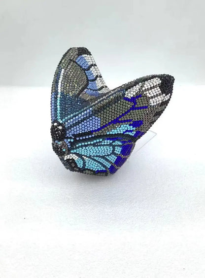 XIYUAN Butterfly Shaped Crystal Evening Clutch Bags Women Luxury Rhinestone Day Clutches Wedding Clutch Party Gems Purse Bags