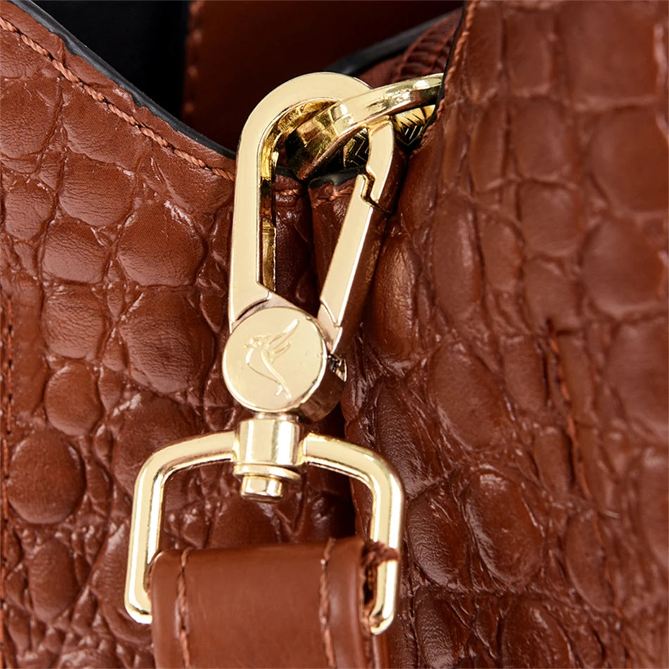 3-layer Women Single Shoulder Bag 2024 Soft Leather Designer Handbag Brand Tote Bag Large Capacity Casual Women Handbags A Main