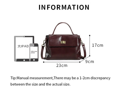 Cowhide Genuine Leather Tote Bag for Women Soft Natural Cow Leather Handbag Fashion Crossbody Bags Female Shoulder Handbag Lady