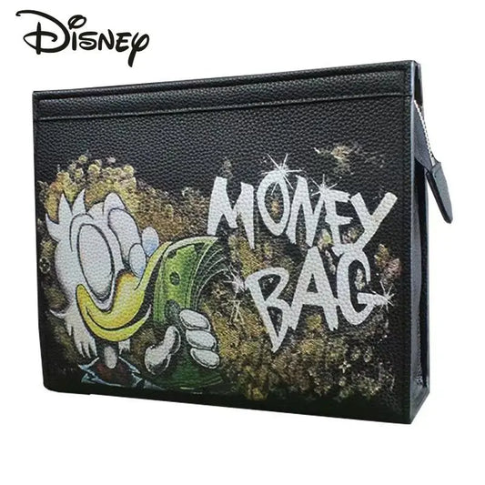 Disney Donald Duck New Men's Handbag Luxury Brand Men's One Shoulder Crossbody Bag Cartoon Fashion Women's Bag Large Capacity