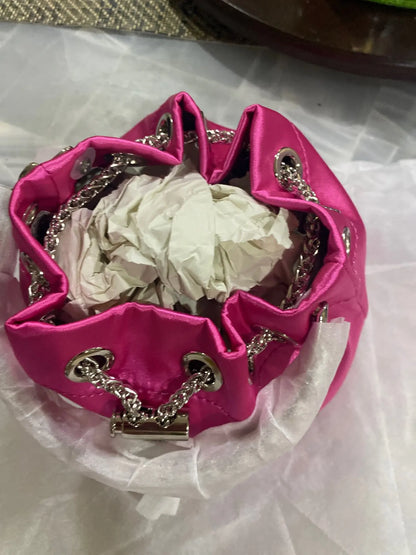 WOMEN BAG High Quality Silk Bucket Bags Diamonds Female Personalized Shoulder Tassels Chains Handbags For Women Crossbady Bag