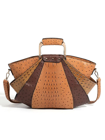 Bag Woman Large Capacity Leather Purse Fashion Designer Metal Top Handle Handbags Women Crossbody Large Tote Bags for Women