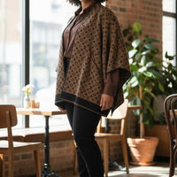 Cashmere Luxe Reversible Poncho – Noir Edition | 100% Cashmere Wrap | One-of-One Boutique Luxury