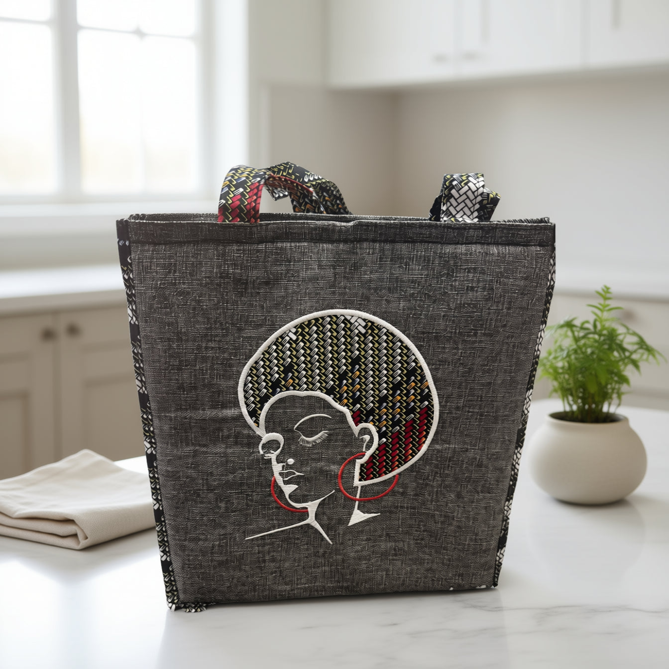 Angela Bag – Waterproof Hand-Stitched Multifunctional Tote | Amani Belle Collection