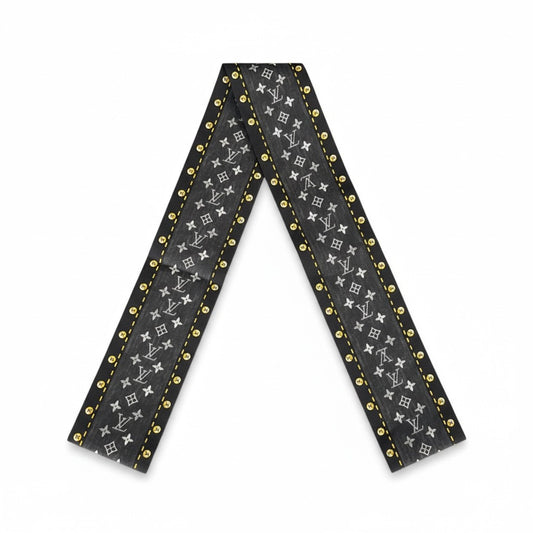 Legacy Noir Studded Monogram Twilly
