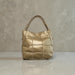 Gold Luxe Braided Tote – Premium Soft Leather Statement Bag
